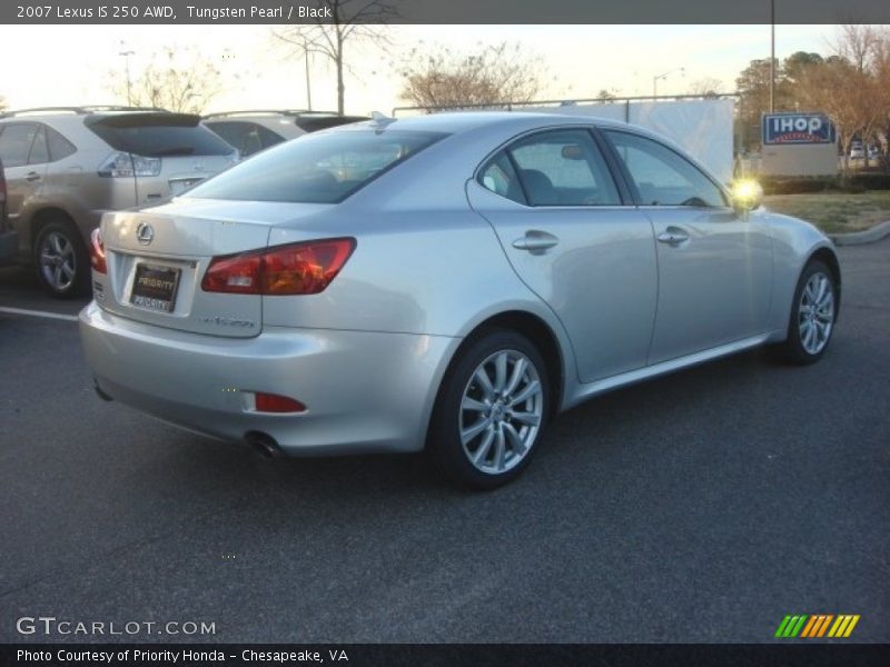 Tungsten Pearl / Black 2007 Lexus IS 250 AWD