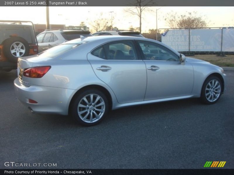 Tungsten Pearl / Black 2007 Lexus IS 250 AWD