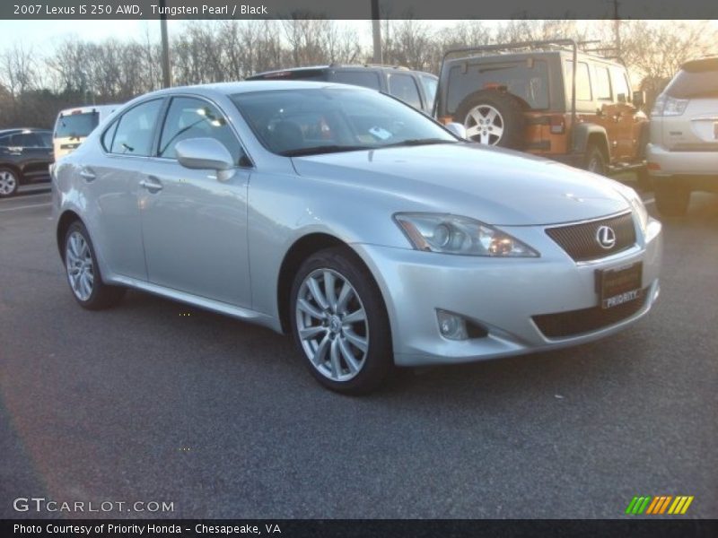 Tungsten Pearl / Black 2007 Lexus IS 250 AWD