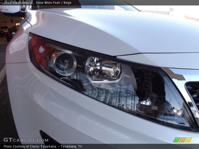 Snow White Pearl / Beige 2013 Kia Optima LX