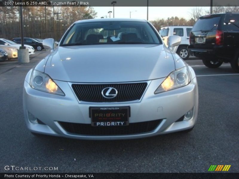 Tungsten Pearl / Black 2007 Lexus IS 250 AWD