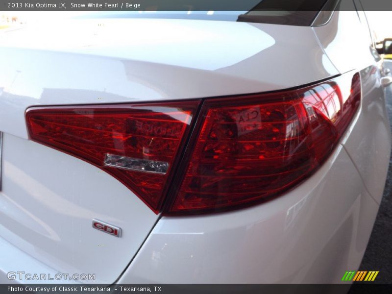 Snow White Pearl / Beige 2013 Kia Optima LX