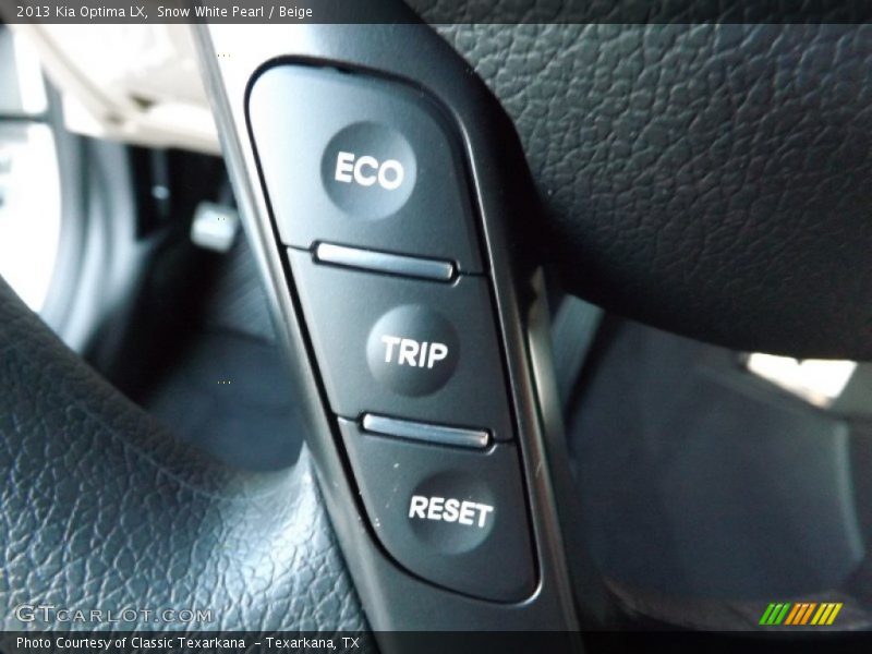 Snow White Pearl / Beige 2013 Kia Optima LX