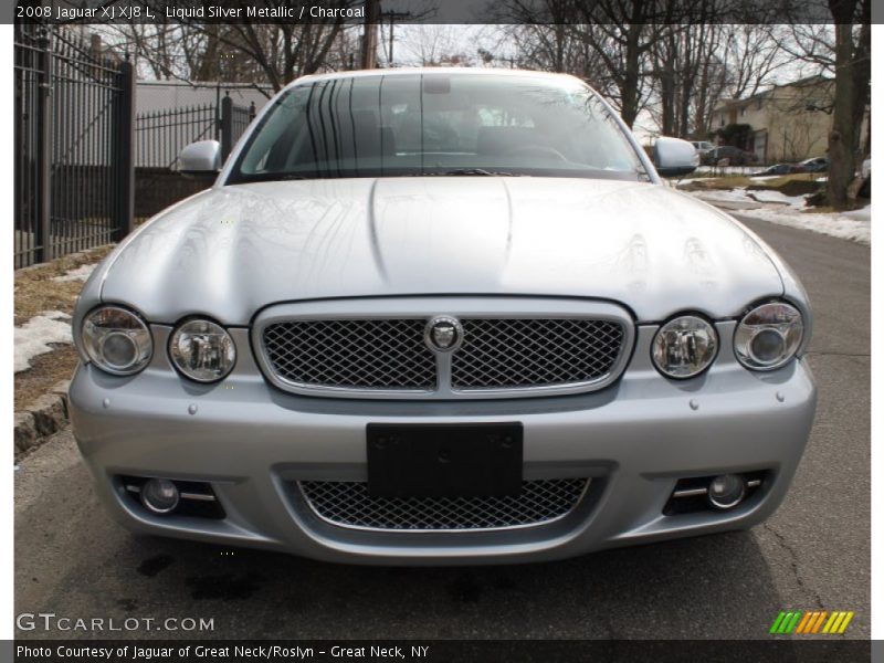 Liquid Silver Metallic / Charcoal 2008 Jaguar XJ XJ8 L