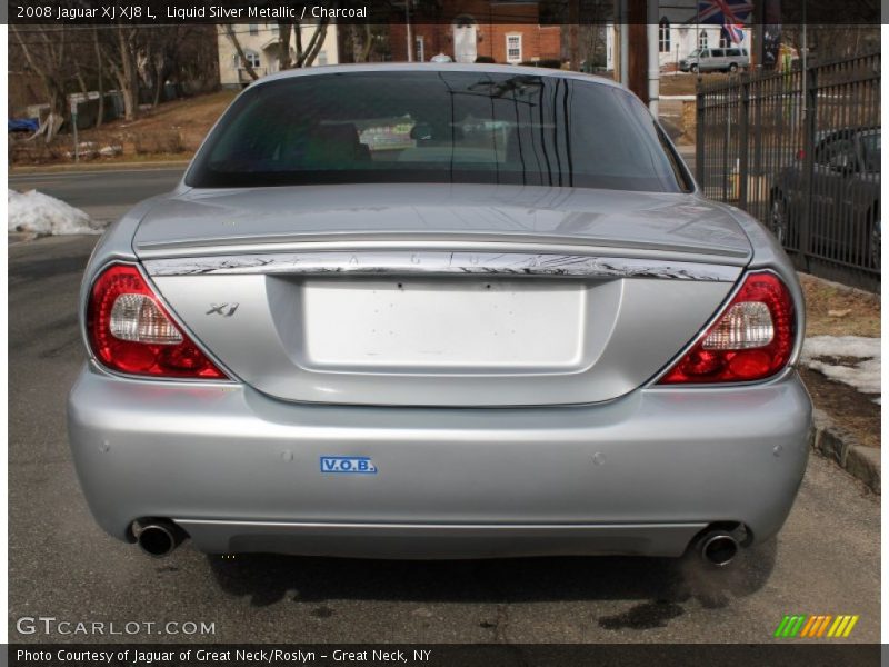 Liquid Silver Metallic / Charcoal 2008 Jaguar XJ XJ8 L