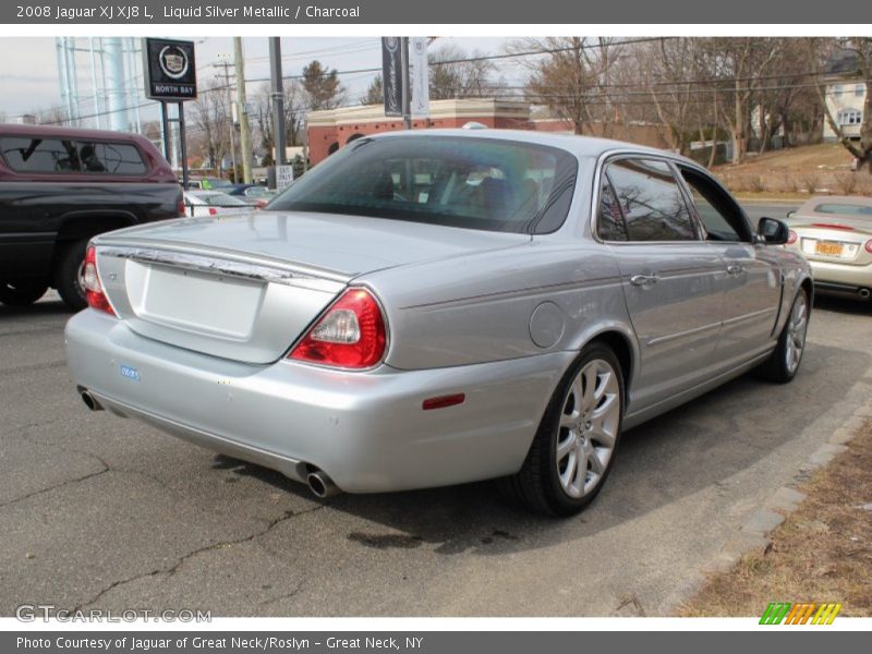 Liquid Silver Metallic / Charcoal 2008 Jaguar XJ XJ8 L