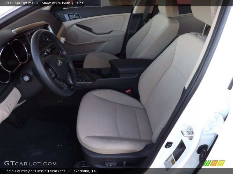 Snow White Pearl / Beige 2013 Kia Optima LX