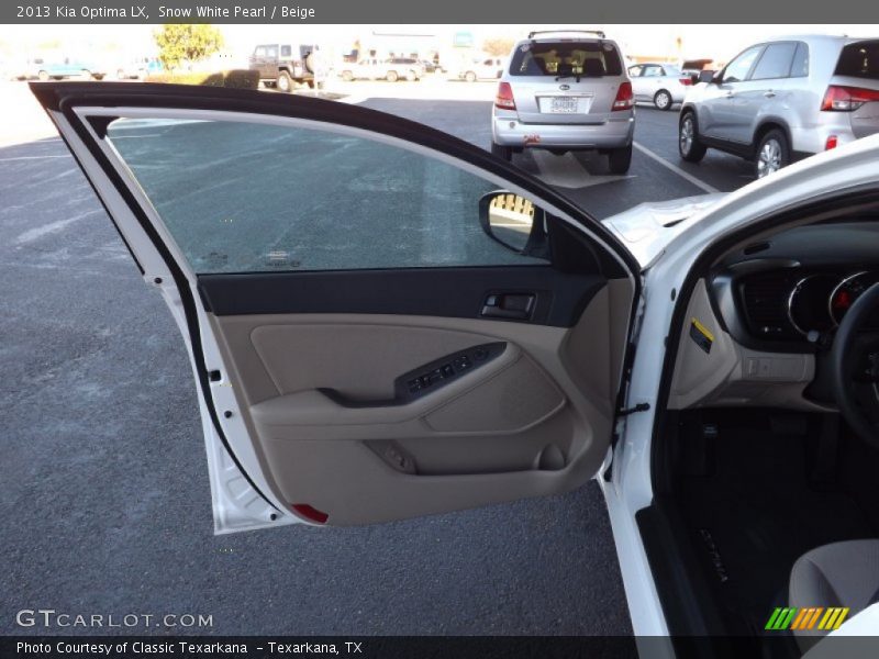 Snow White Pearl / Beige 2013 Kia Optima LX