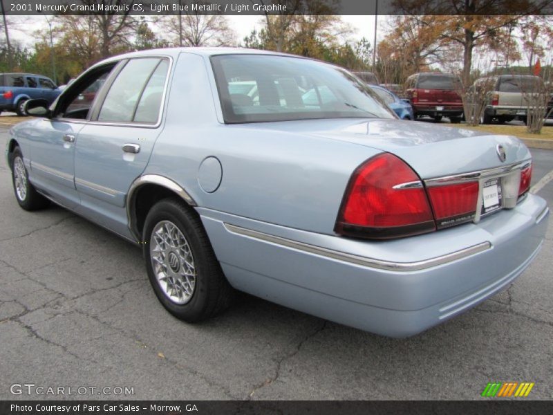 Light Blue Metallic / Light Graphite 2001 Mercury Grand Marquis GS