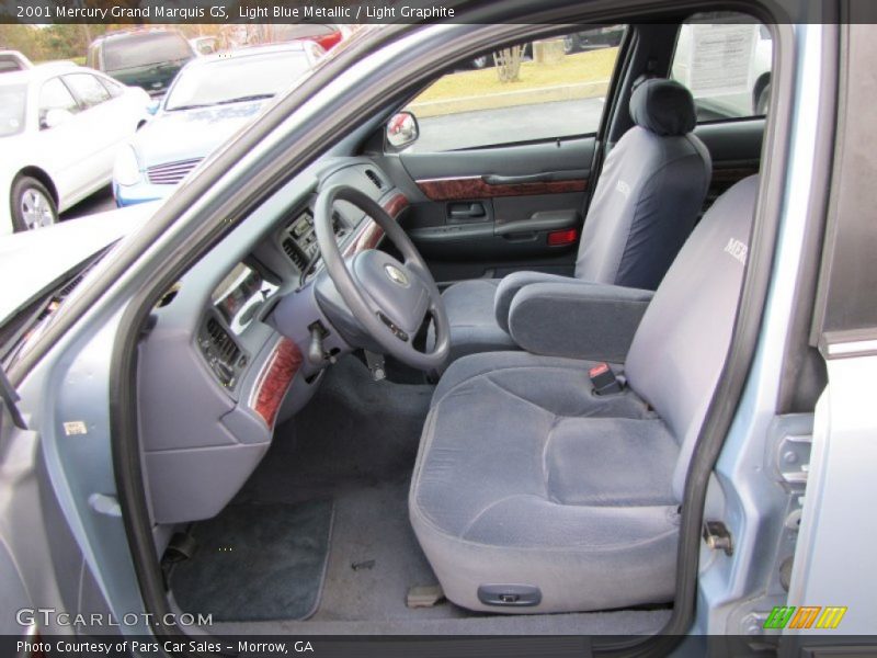 Light Blue Metallic / Light Graphite 2001 Mercury Grand Marquis GS