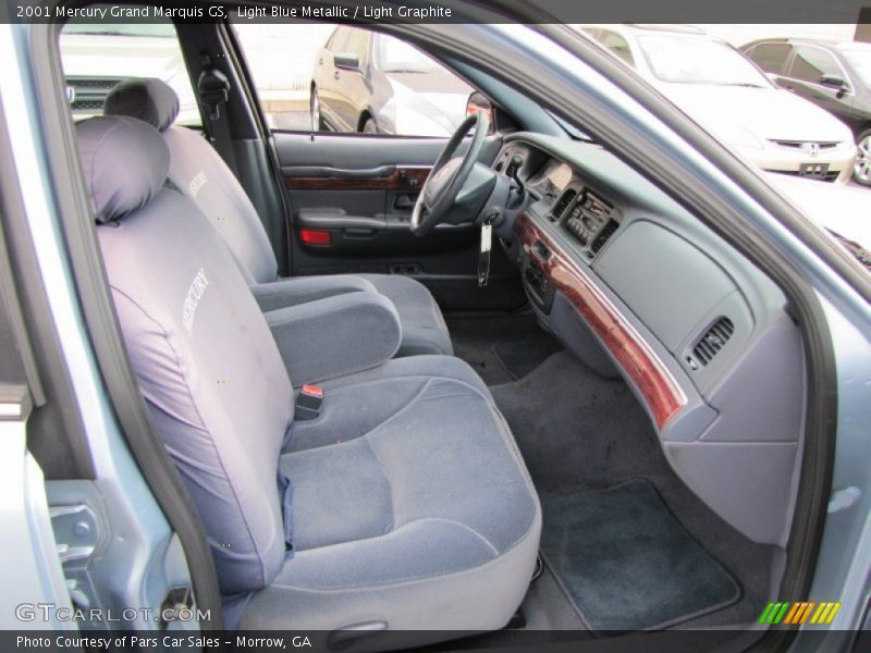 Light Blue Metallic / Light Graphite 2001 Mercury Grand Marquis GS