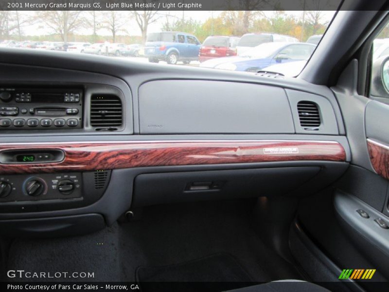Light Blue Metallic / Light Graphite 2001 Mercury Grand Marquis GS