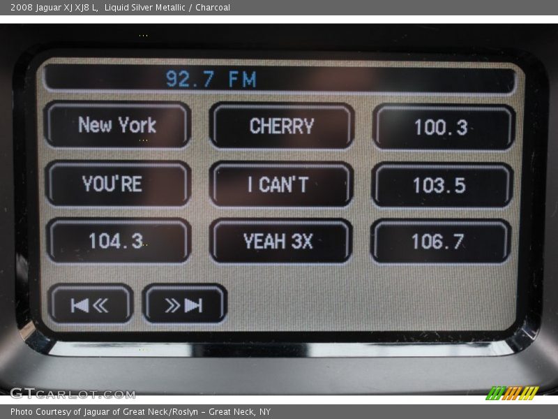 Controls of 2008 XJ XJ8 L