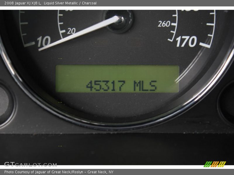 Liquid Silver Metallic / Charcoal 2008 Jaguar XJ XJ8 L