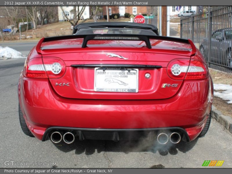 Italian Racing Red Metallic / Red/Warm Charcoal 2012 Jaguar XK XKR-S Convertible