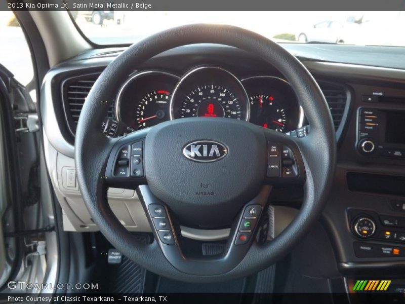 Satin Metal Metallic / Beige 2013 Kia Optima LX