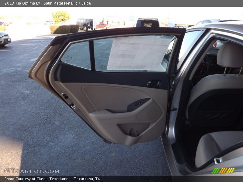 Satin Metal Metallic / Beige 2013 Kia Optima LX