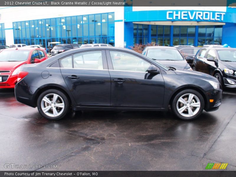 Black Granite Metallic / Cocoa/Light Neutral 2012 Chevrolet Cruze LT