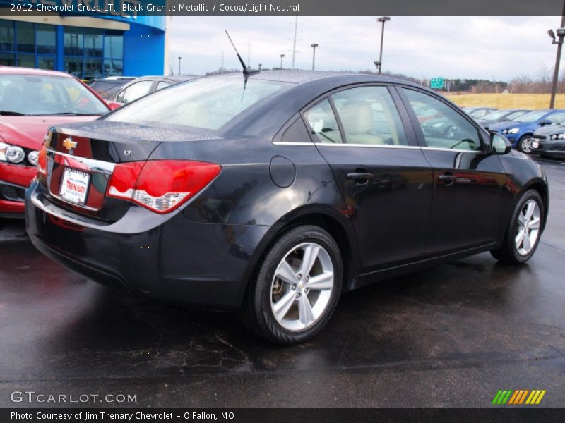 Black Granite Metallic / Cocoa/Light Neutral 2012 Chevrolet Cruze LT