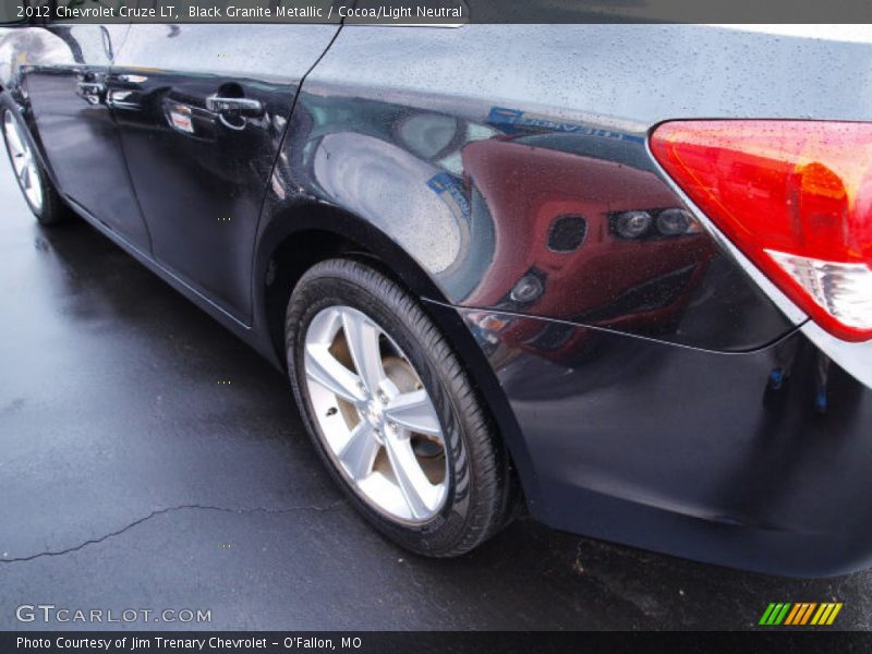 Black Granite Metallic / Cocoa/Light Neutral 2012 Chevrolet Cruze LT