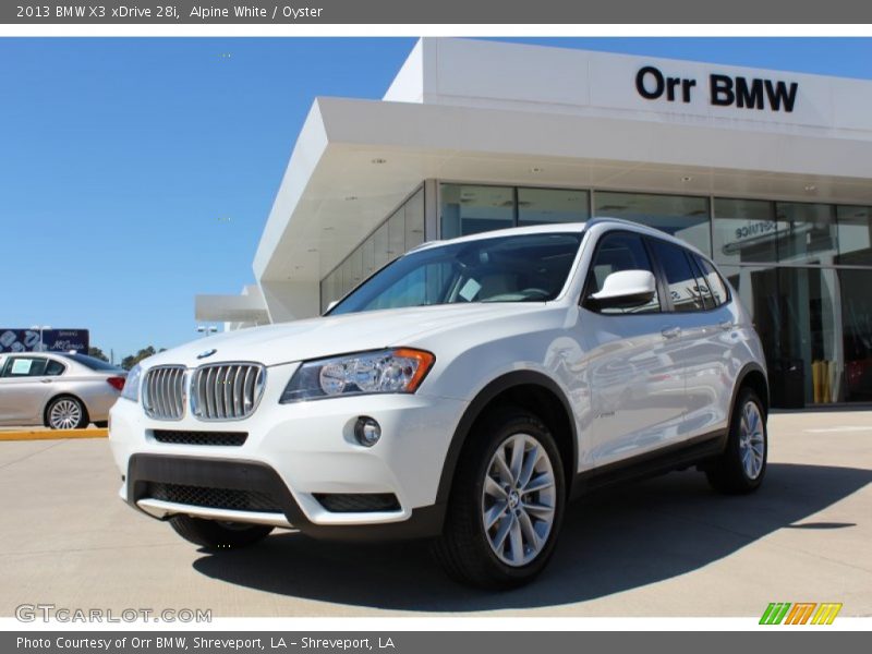 Alpine White / Oyster 2013 BMW X3 xDrive 28i