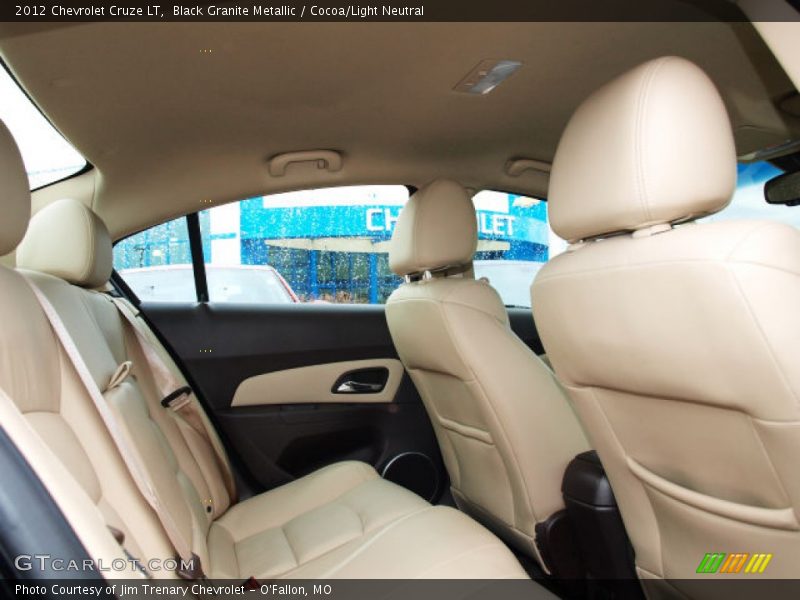 Black Granite Metallic / Cocoa/Light Neutral 2012 Chevrolet Cruze LT