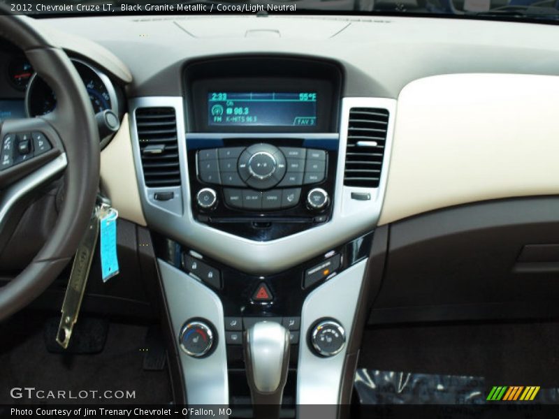 Black Granite Metallic / Cocoa/Light Neutral 2012 Chevrolet Cruze LT