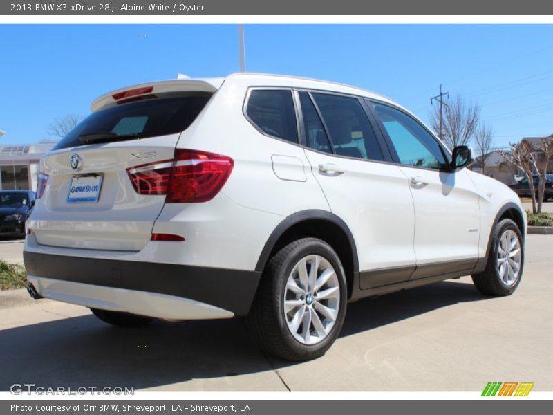 Alpine White / Oyster 2013 BMW X3 xDrive 28i