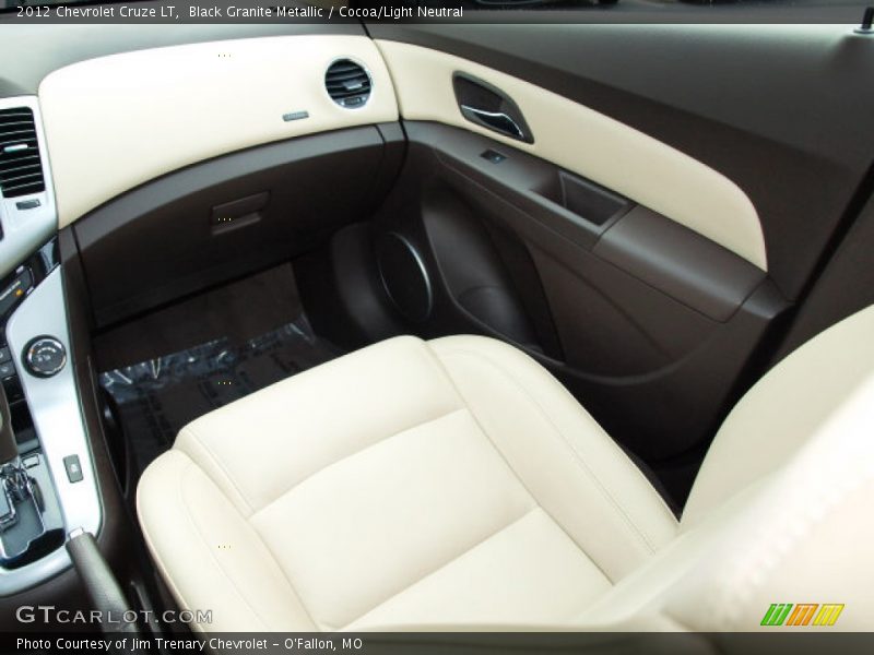 Black Granite Metallic / Cocoa/Light Neutral 2012 Chevrolet Cruze LT