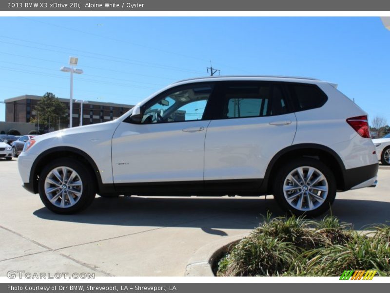Alpine White / Oyster 2013 BMW X3 xDrive 28i