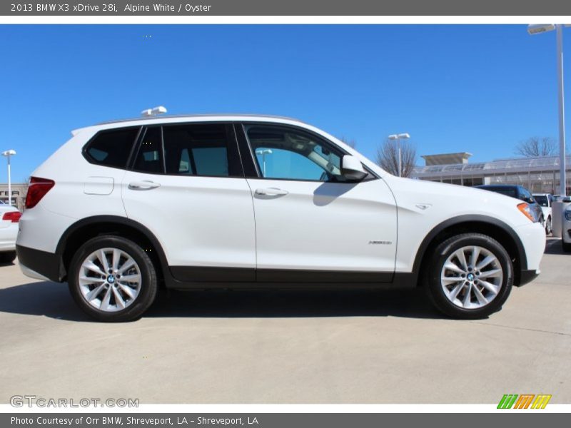 Alpine White / Oyster 2013 BMW X3 xDrive 28i