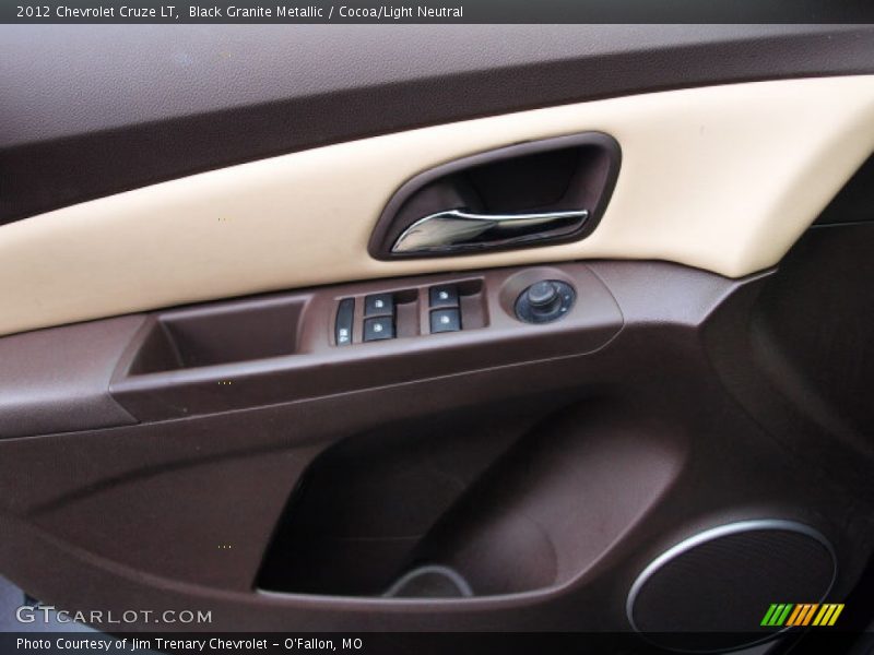 Black Granite Metallic / Cocoa/Light Neutral 2012 Chevrolet Cruze LT