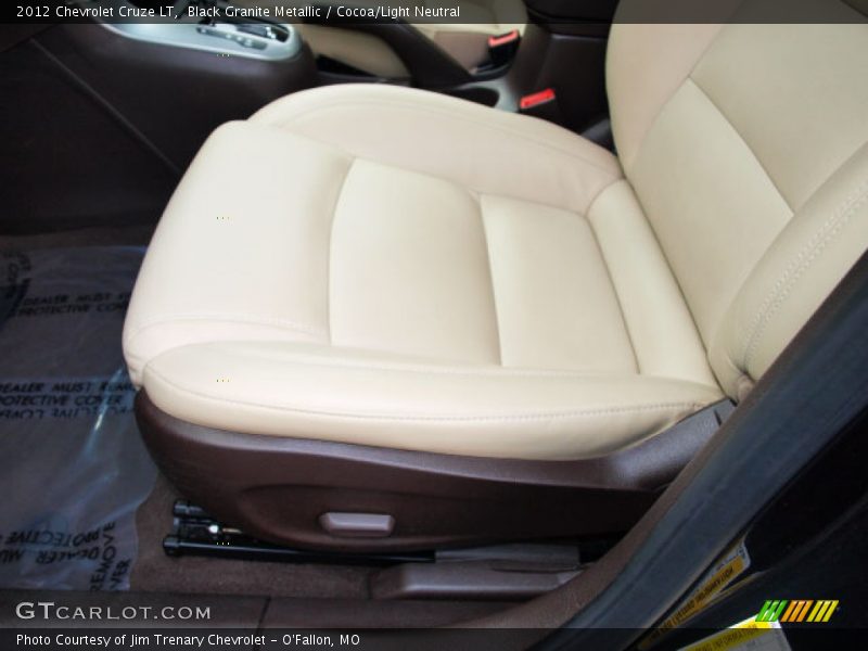 Black Granite Metallic / Cocoa/Light Neutral 2012 Chevrolet Cruze LT