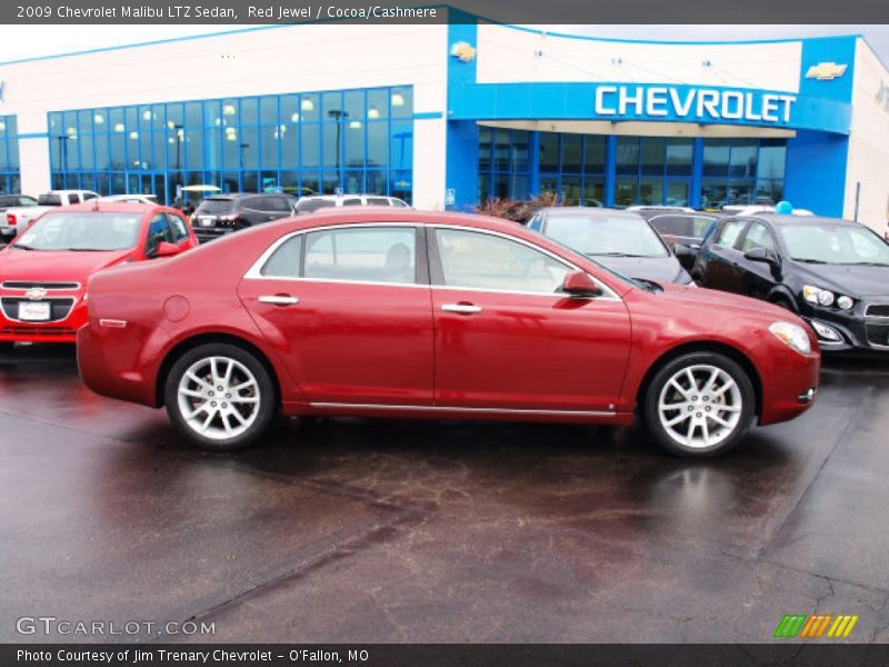 Red Jewel / Cocoa/Cashmere 2009 Chevrolet Malibu LTZ Sedan