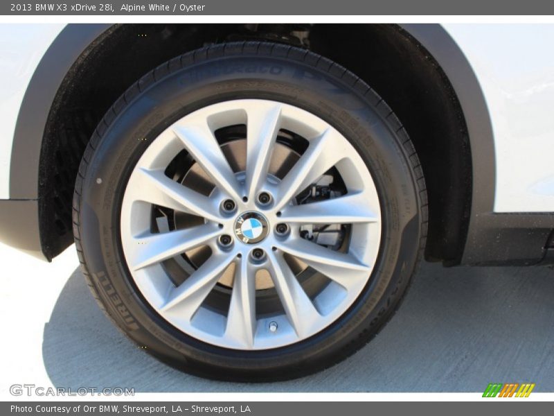 Alpine White / Oyster 2013 BMW X3 xDrive 28i