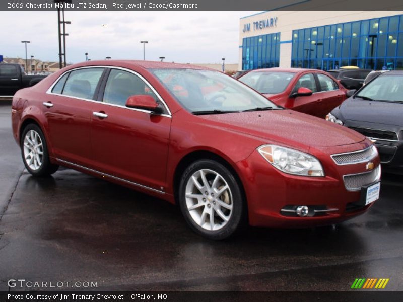 Red Jewel / Cocoa/Cashmere 2009 Chevrolet Malibu LTZ Sedan