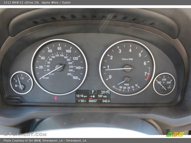 Alpine White / Oyster 2013 BMW X3 xDrive 28i