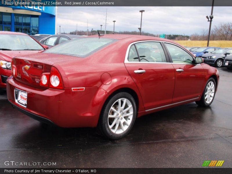 Red Jewel / Cocoa/Cashmere 2009 Chevrolet Malibu LTZ Sedan