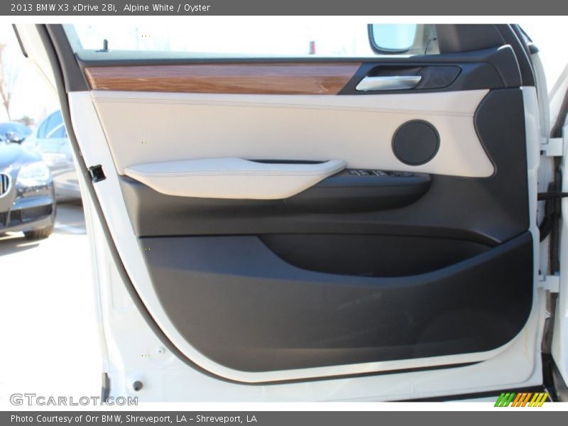 Alpine White / Oyster 2013 BMW X3 xDrive 28i