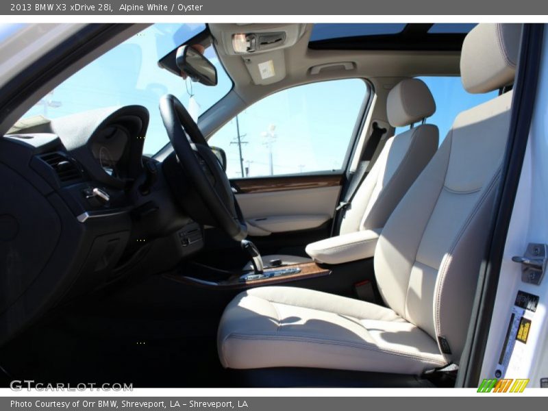 Alpine White / Oyster 2013 BMW X3 xDrive 28i