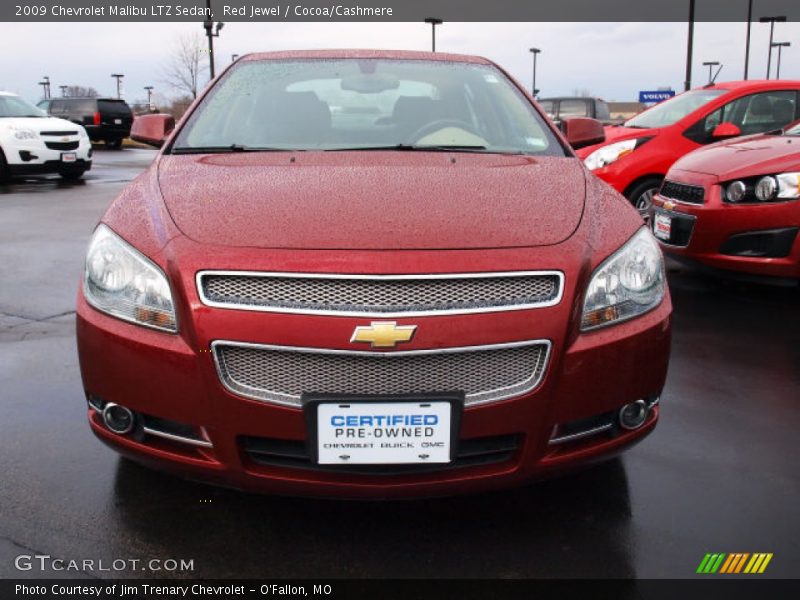 Red Jewel / Cocoa/Cashmere 2009 Chevrolet Malibu LTZ Sedan
