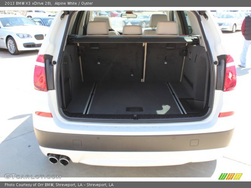 Alpine White / Oyster 2013 BMW X3 xDrive 28i