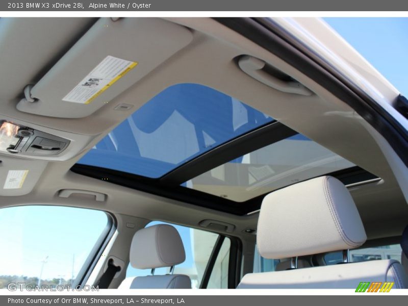 Alpine White / Oyster 2013 BMW X3 xDrive 28i