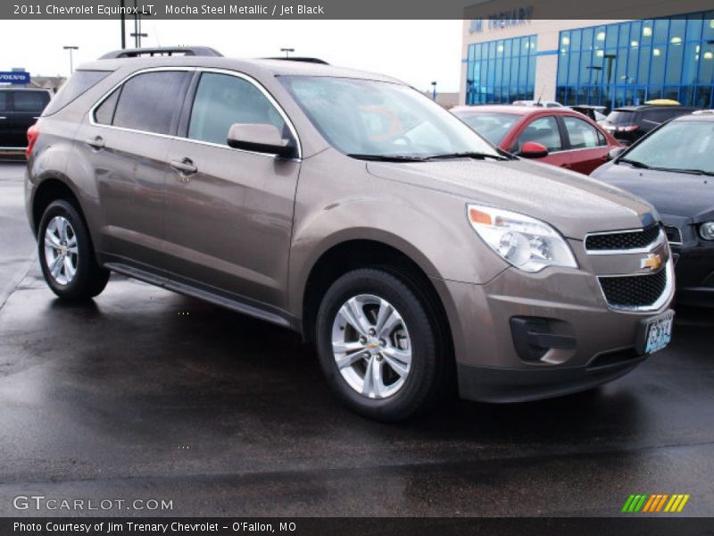 Mocha Steel Metallic / Jet Black 2011 Chevrolet Equinox LT