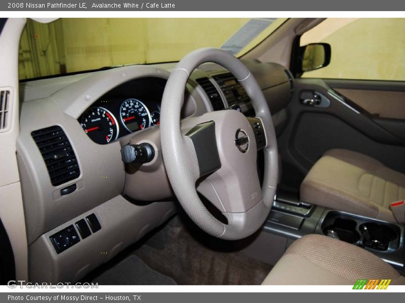 Avalanche White / Cafe Latte 2008 Nissan Pathfinder LE