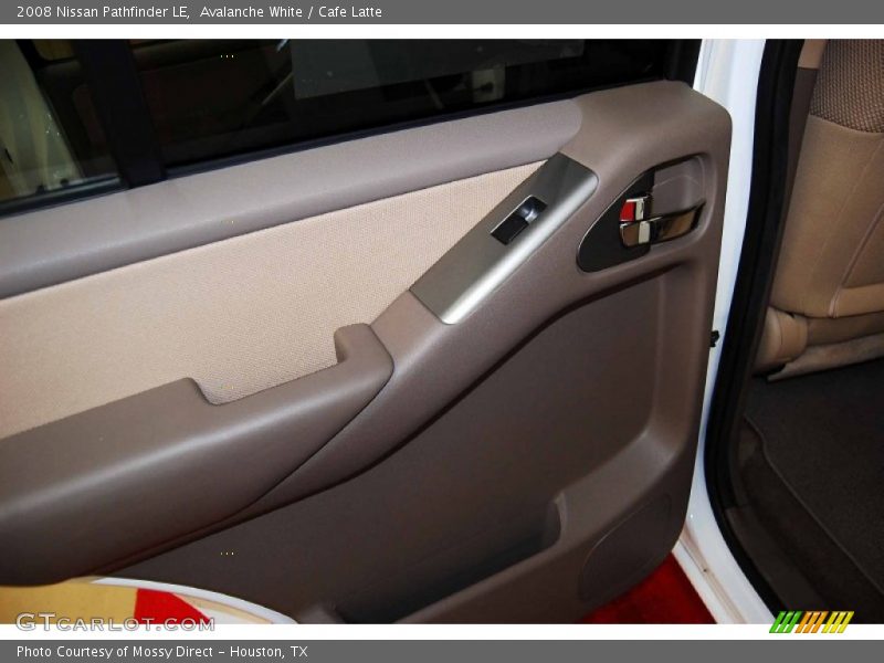 Avalanche White / Cafe Latte 2008 Nissan Pathfinder LE