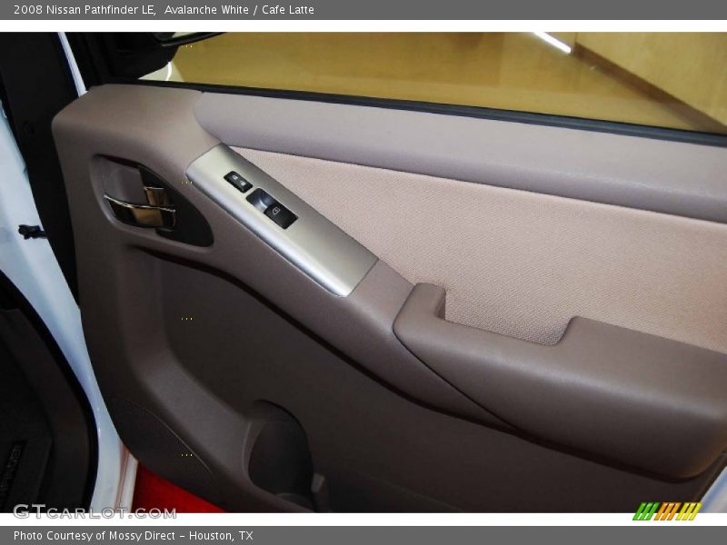 Avalanche White / Cafe Latte 2008 Nissan Pathfinder LE