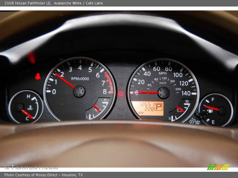 Avalanche White / Cafe Latte 2008 Nissan Pathfinder LE