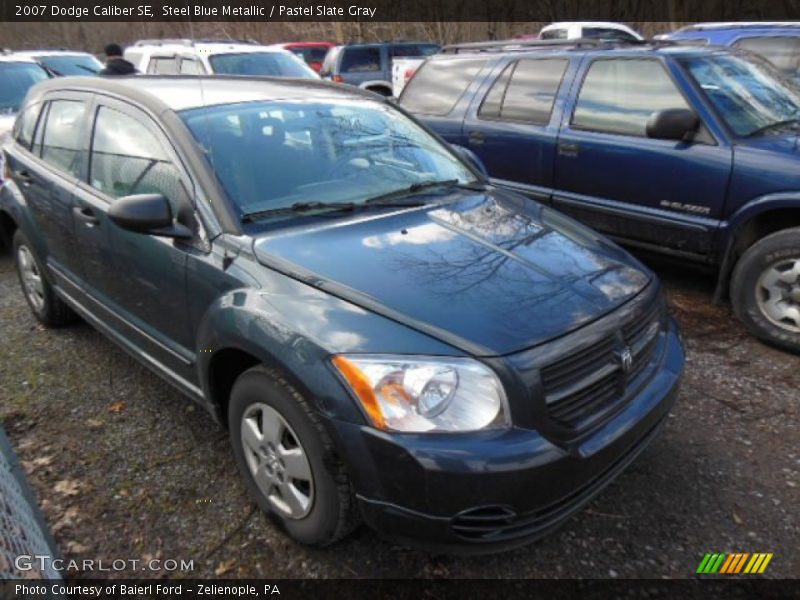 Steel Blue Metallic / Pastel Slate Gray 2007 Dodge Caliber SE