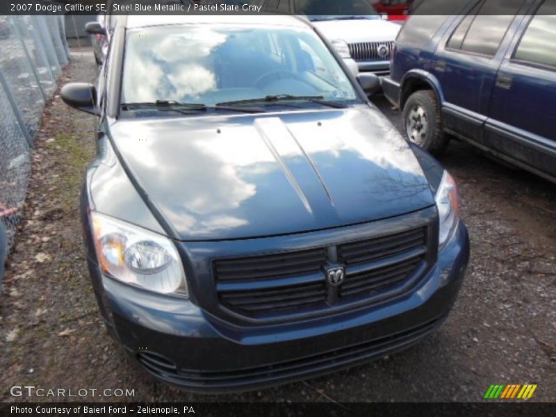 Steel Blue Metallic / Pastel Slate Gray 2007 Dodge Caliber SE